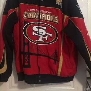 NFL Red and Black Raincoat